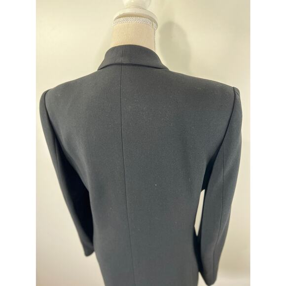 Vintage 80s Ilie Wacs Double Breasted Blazer Black Bergdorf Goodman - Picture 7 of 8